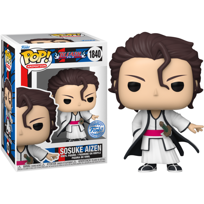 Bleach - Sosuke Aizen (No Glasses) Pop! Chase Bundle
