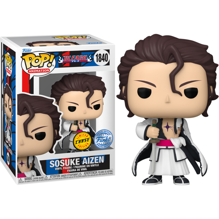Bleach - Sosuke Aizen (No Glasses) Pop! Chase Bundle