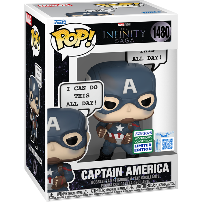 Marvel: The Infinity Saga - Captain America 'I Can Do This All Day' Pop! (2025 Wondrous Convention Exclusive)