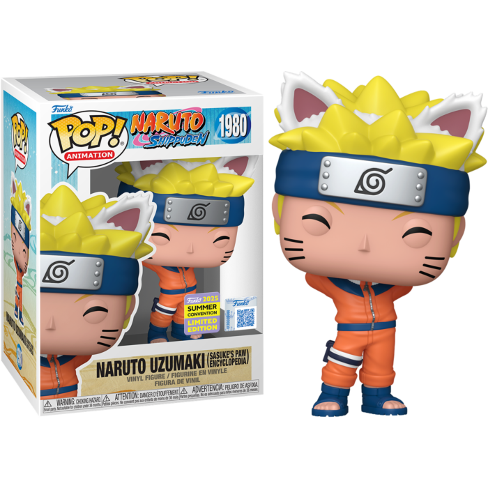 Naruto: Shippuden - Naruto Uzumaki (Sasuke's Paw Encyclopedia) Pop! (2025 Summer Convention Exclusive)