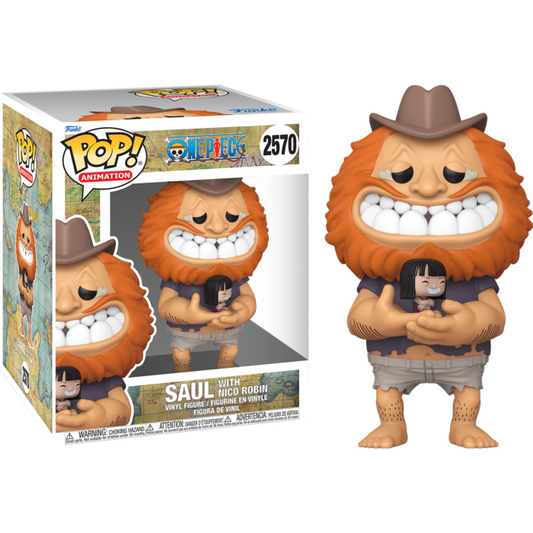 One Piece - Saul with Nico Robin Super Sized 6" Pop!