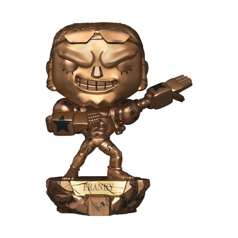 Plus! Nico Robin & Franky Statue (Bronze) Bundle With Pop Protector