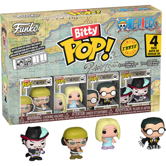 One Piece - Usopp, Kaya, Kuro & Chase Bitty Pop! 4-Pack