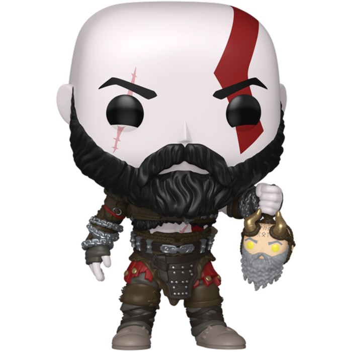 God of War: Ragnarok - Kratos with Mimir's Head Pop!