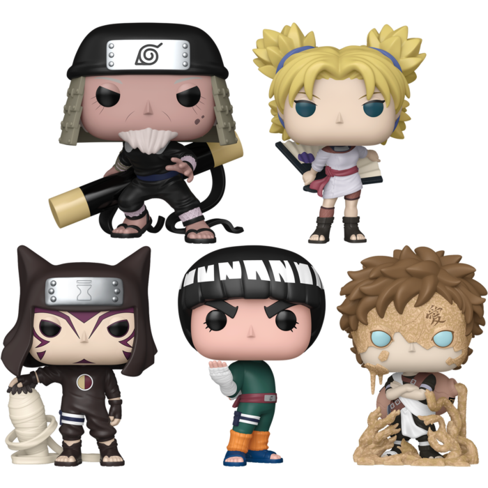 Naruto - Hiruzen, Temari, Kankuro, Rock Lee & Gaara Pop! (Set of 5)