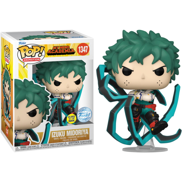 My Hero Academia: Season 5 - Izuku Midoriya with Blackwhip Glow-in-the-Dark Pop!