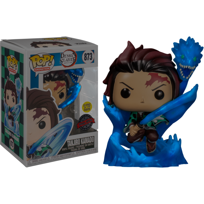 Demon Slayer - Tanjiro with Dragon Translucent Glow in the Dark Pop!