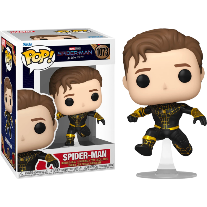 Spider-Man: No Way Home - Spider-Man Unmasked Black Suit Pop!