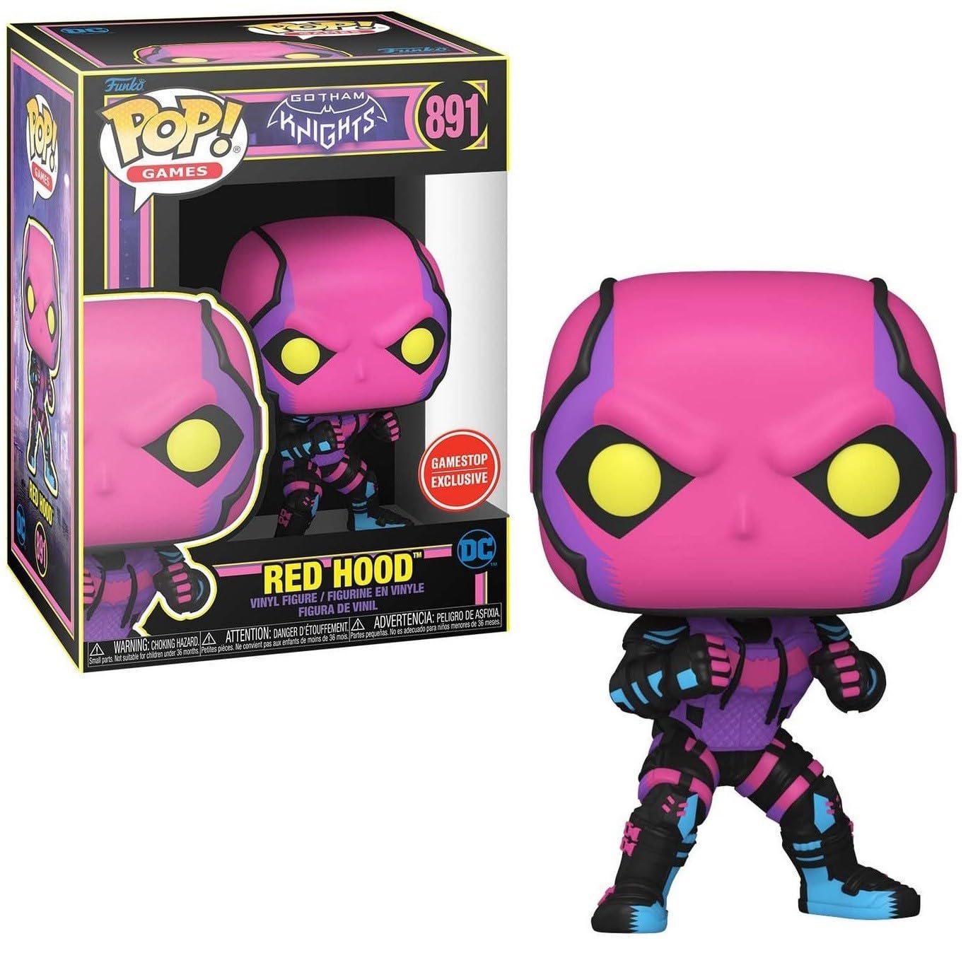 Gotham Knights- Red Hood Black Light Pop! (GameStop Exclusive)