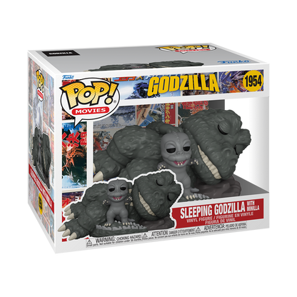 Godzilla - Sleeping Godzilla with Minilla 6" Super Sized Pop!