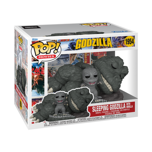 Godzilla - Sleeping Godzilla with Minilla 6" Super Sized Pop!