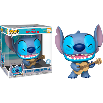 Lilo & Stitch - Stitch with Ukelele 10" Jumbo Pop!