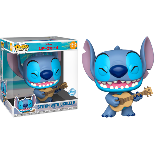Lilo & Stitch - Stitch with Ukelele 10" Jumbo Pop!