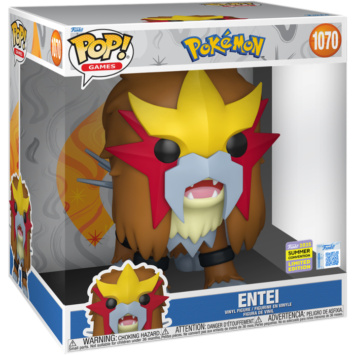 Pokemon - Entei 10" Jumbo Pop! (2025 Summer Convention Exclusive)