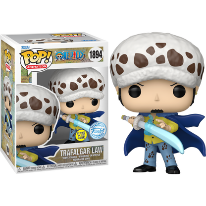 One Piece - Trafalgar Law with Blue Anesthesia Glow-in-the-Dark Pop!