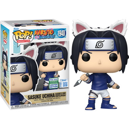 Naruto: Shippuden - Sasuke Uchiha (Sasuke's Paw Encyclopedia) Pop! (2025 Wondrous Convention Exclusive)