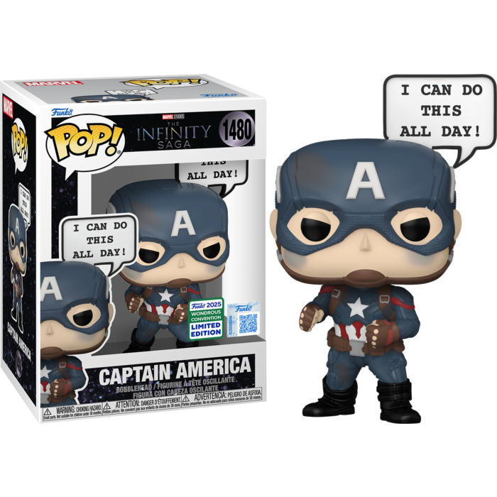 Marvel: The Infinity Saga - Captain America 'I Can Do This All Day' Pop! (2025 Wondrous Convention Exclusive)