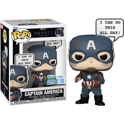 Marvel: The Infinity Saga - Captain America 'I Can Do This All Day' Pop! (2025 Wondrous Convention Exclusive)