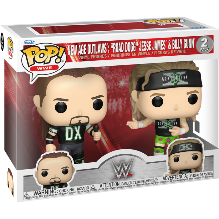 WWE: New Age Outlaws - "Road Dogg" Jesse James & Billy Gunn Pop! (2Pack)