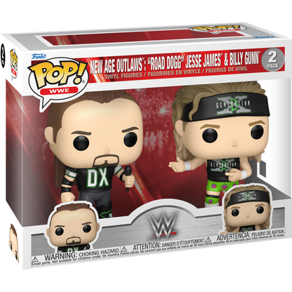 WWE: New Age Outlaws - "Road Dogg" Jesse James & Billy Gunn Pop! (2Pack)