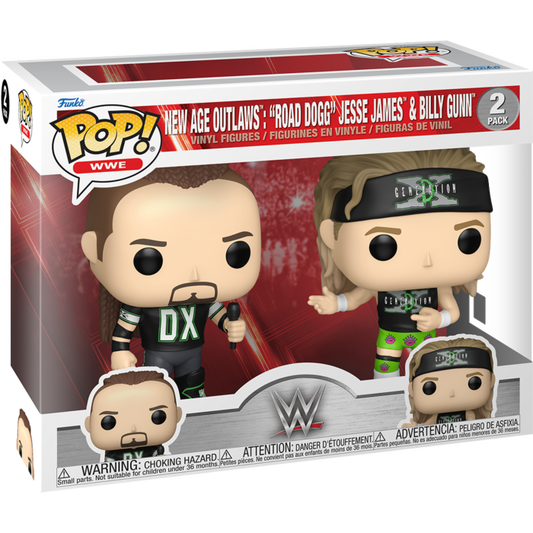 WWE: New Age Outlaws - "Road Dogg" Jesse James & Billy Gunn Pop! (2Pack)