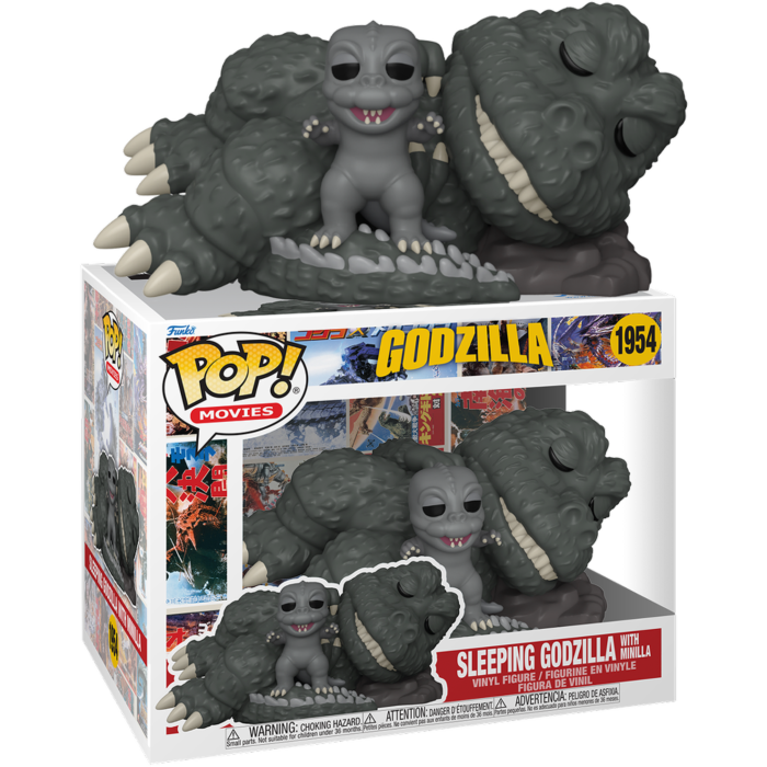 Godzilla - Sleeping Godzilla with Minilla 6" Super Sized Pop!