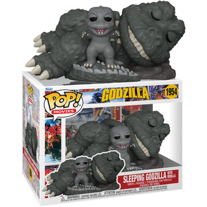 Godzilla - Sleeping Godzilla with Minilla 6" Super Sized Pop!