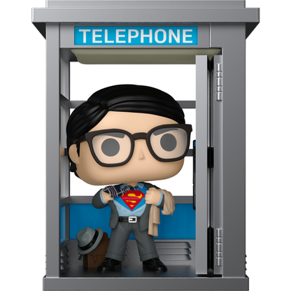 Superman- Superman in Phone Booth Deluxe Pop!