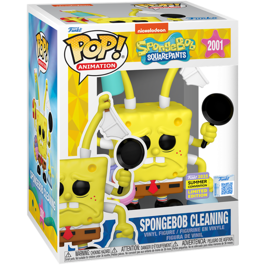 SpongeBob SquarePants - SpongeBob Cleaning Premium Pop! (2025 Summer Convention Exclusive)