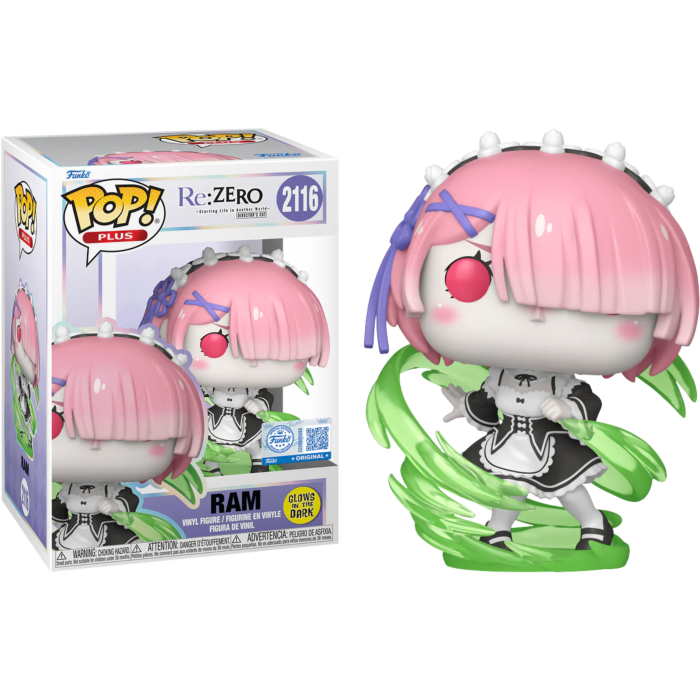 Re:ZERO - Ram (Wind Magic) Glow-in-the-Dark Pop! Plus