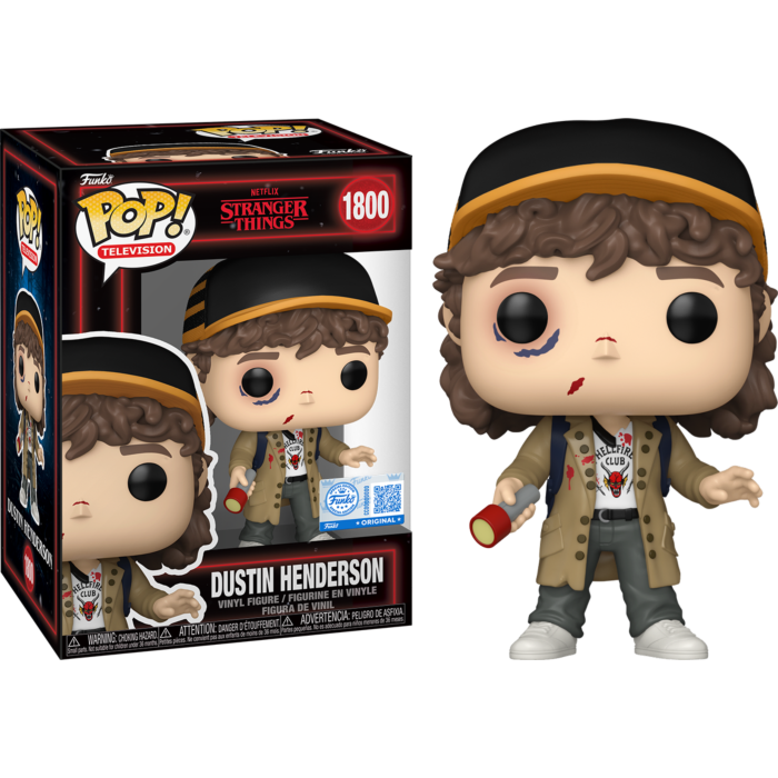 Stranger Things - Dustin Henderson (Beat Up) (Season 5) Pop!