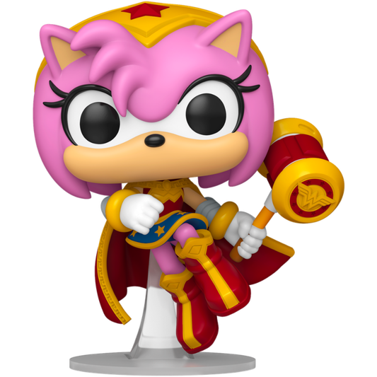 Justice League x Sonic the Hedgehog - Amy Rose as Wonder Woman Pop!