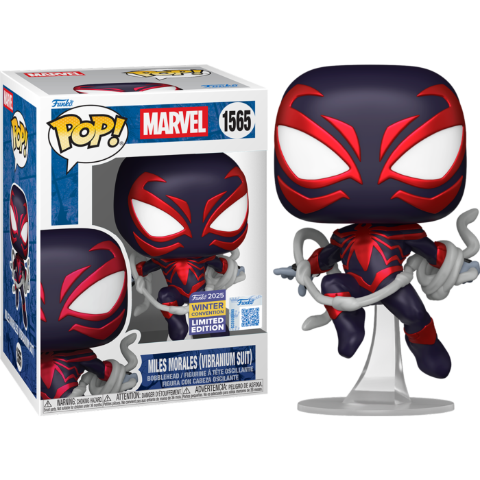 Spider-Man - Miles Morales (Vibranium Suit) Pop! (2025 Winter Convention Exclusive)