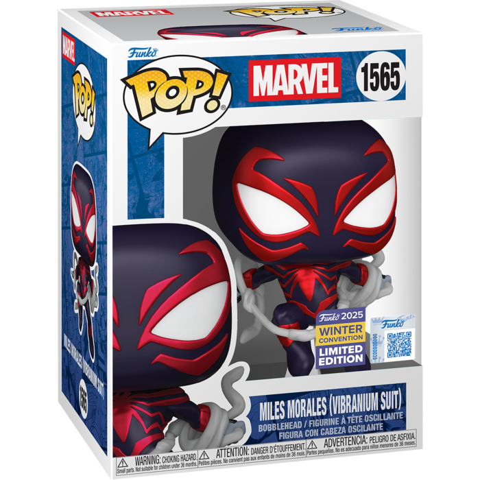 Spider-Man - Miles Morales (Vibranium Suit) Pop! (2025 Winter Convention Exclusive)