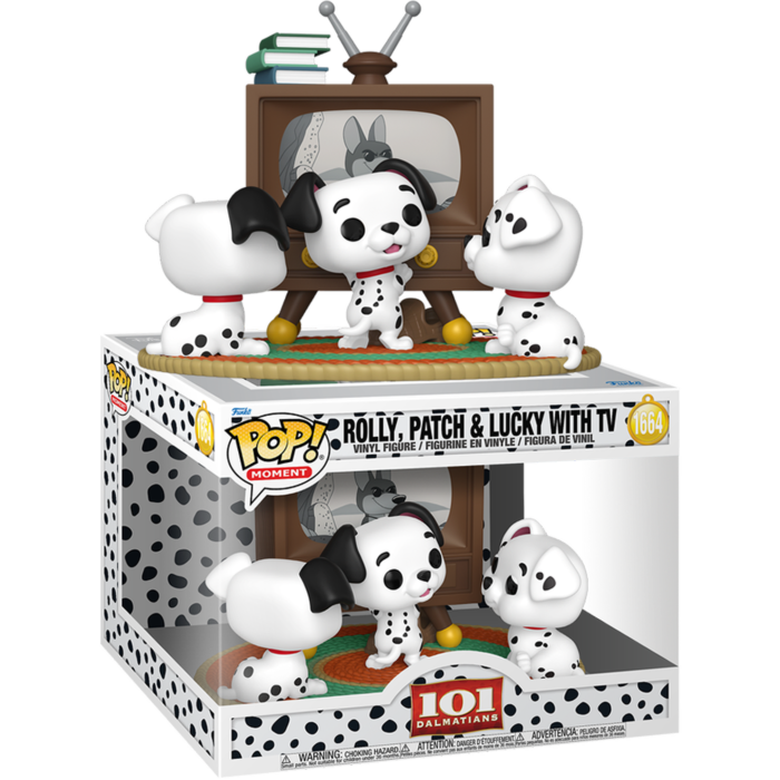 101 Dalmatians (1961) - Rolly, Patch & Lucky with TV Pop! Moment