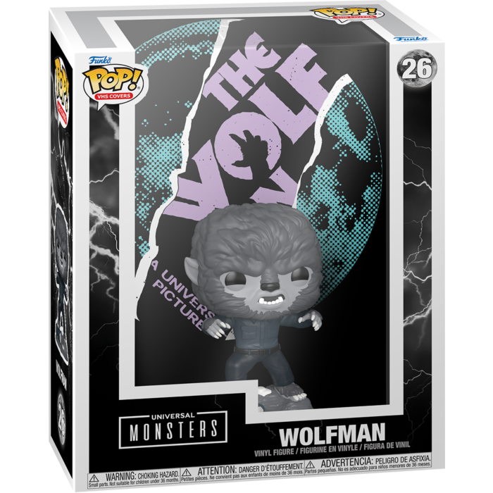 Universal Monsters - Wolfman Pop! VHS Covers