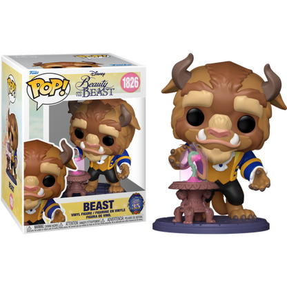 Beauty and the Beast (1991) - Beast with Enchanted Rose Premium Pop!