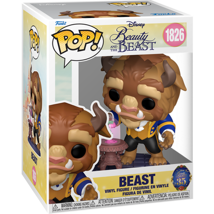Beauty and the Beast (1991) - Beast with Enchanted Rose Premium Pop!
