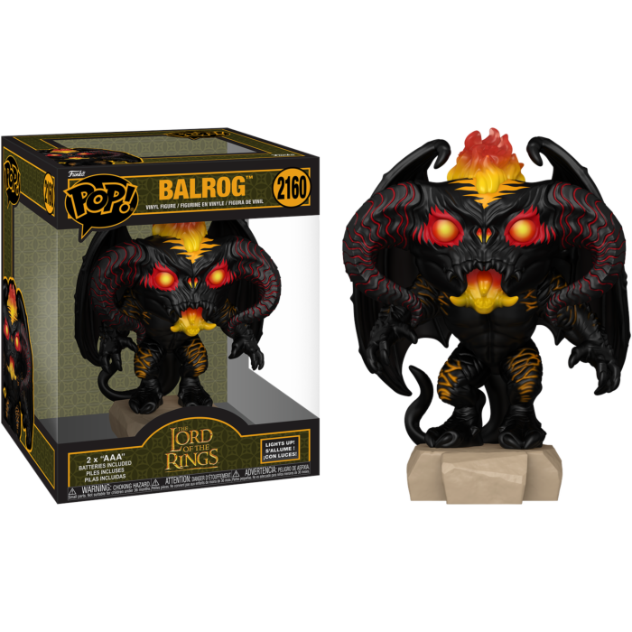 The Lord of the Rings - Balrog with Lights Super Sized 6" Pop!
