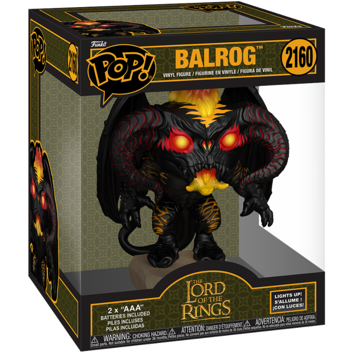 The Lord of the Rings - Balrog with Lights Super Sized 6" Pop!