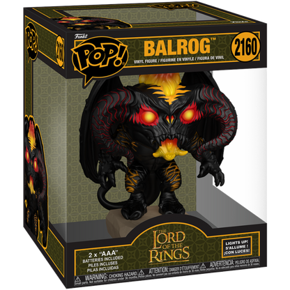 The Lord of the Rings - Balrog with Lights Super Sized 6" Pop!