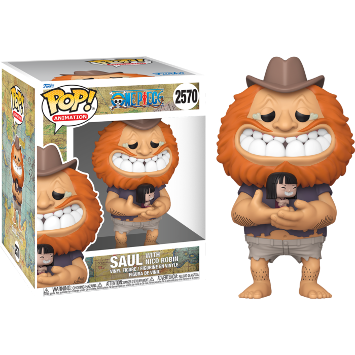 One Piece - Saul with Nico Robin Super Sized 6" Pop!