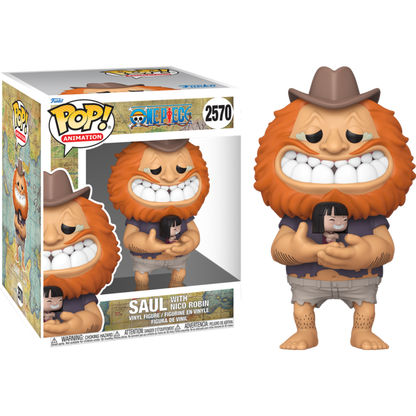 One Piece - Saul with Nico Robin Super Sized 6" Pop!