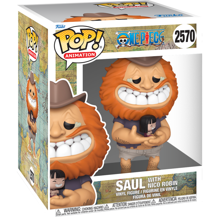 One Piece - Saul with Nico Robin Super Sized 6" Pop!