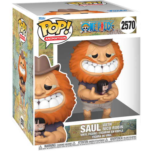 One Piece - Saul with Nico Robin Super Sized 6" Pop!