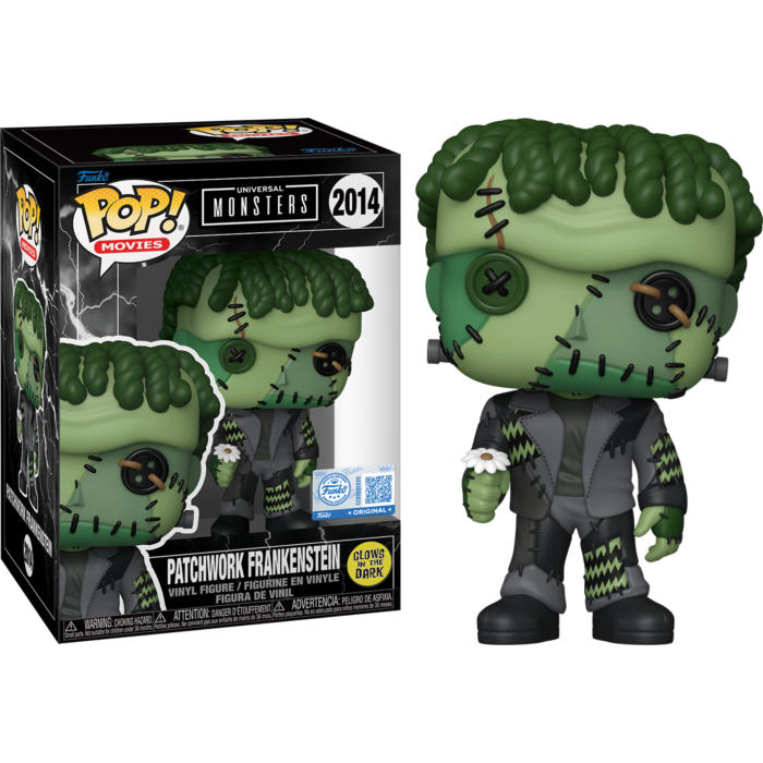 Universal Monsters - Patchwork Frankenstein Glow-in-the-Dark Pop!