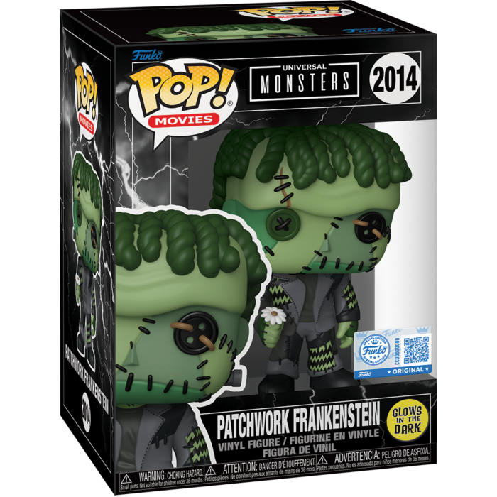 Universal Monsters - Patchwork Frankenstein Glow-in-the-Dark Pop!
