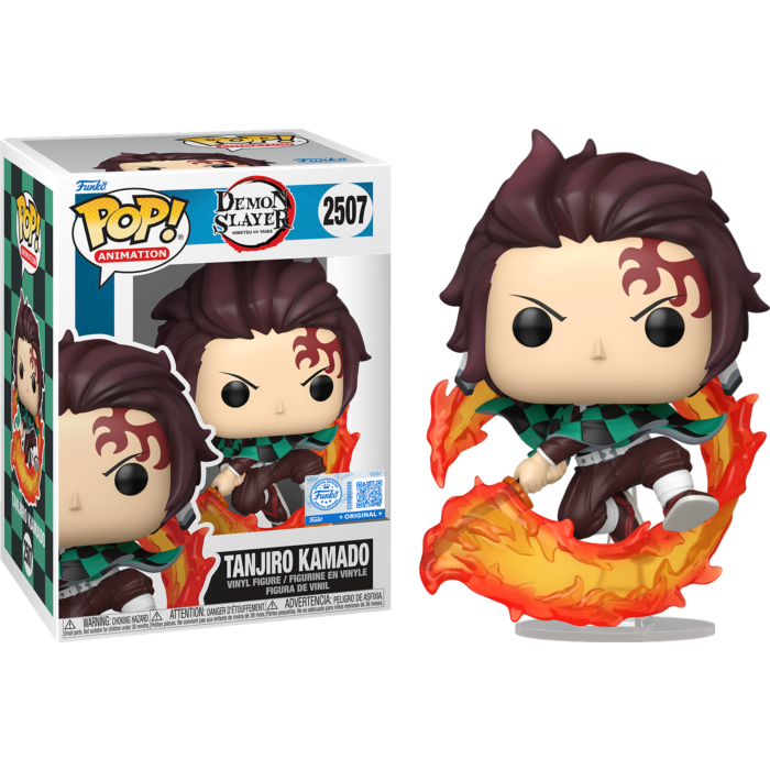 Demon Slayer - Tanjiro Kamado with Flaming Sword Pop!