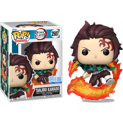 Demon Slayer - Tanjiro Kamado with Flaming Sword Pop!