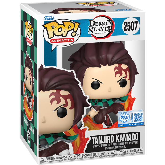 Demon Slayer - Tanjiro Kamado with Flaming Sword Pop!